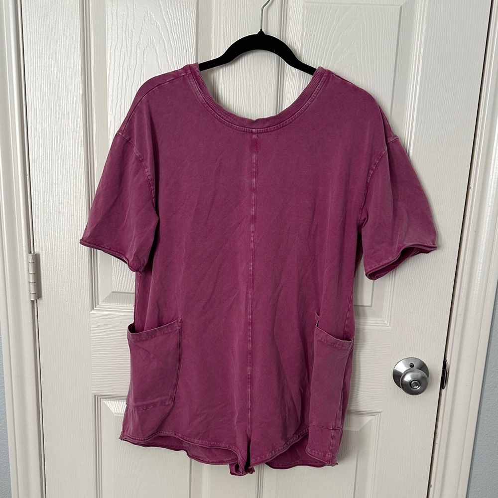 Free People Women's Purple Casual Romper